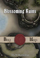 30x20 Battlemap - Blossoming Ruins
