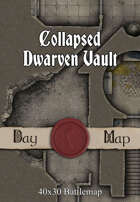 40x30 Battlemap - Collapsed Dwarven Vault