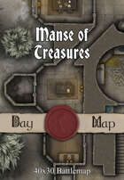 40x30 Battlemap - Manse of Treasures
