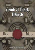 60x20 Battlemap - Tomb of Black Marsh