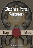 40x30 Battlemap - Wizard’s Portal Sanctuary