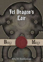 40x30 Battlemap - Fel Dragon’s Lair