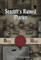 60x20 Battlemap - Seacliff’s Ruined Market