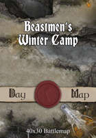 40x30 Battlemap - Beastmen’s Winter Camp