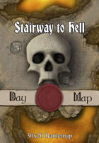 30x20 Multi-Level Battlemap - Stairway to Hell