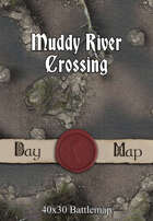 40x30 Battlemap - Muddy River Crossing