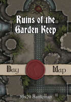 30x20 Battlemap - Ruins of the Garden Keep