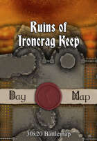 30x20 Battlemap - Ruins of Ironcrag Keep