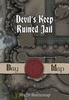 30x20 Battlemap - Devil’s Keep Ruined Jail