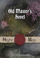 40x30 Battlemap - Moonlit Old Master’s Hovel