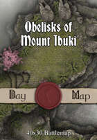 40x30 Battlemap - Obelisks of Mount Ibuki