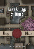 40x30 Battlemap - Lake Village of Obira