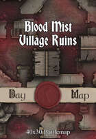 40x30 Battlemap - Blood Mist Village Ruins