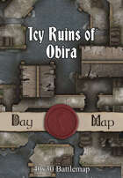 40x30 Battlemap - Icy Ruins of Obira