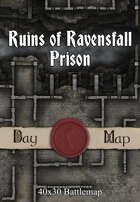 40x30 Battlemap - Ruins of Ravensfall Prison