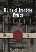40x30 Battlemap - Ruins of Ironbrig Prison