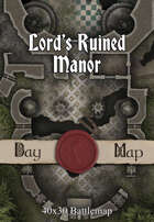 40x30 Battlemap - Lord’s Ruined Manor