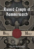 40x30 Battlemap - Ruined Temple of Hammerwatch