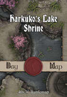 40x30 Battlemap - Harkuko’s Lake Shrine