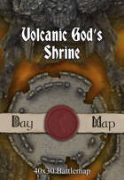 40x30 Battlemap - Volcanic God’s Shrine