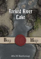 40x30 Battlemap - Forked River Lake
