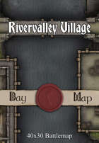 40x30 Multi-Level Battlemap - Rivervalley Village