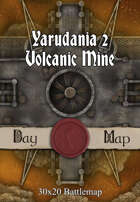 30x20 Battlemap - Yarudania 2 Volcanic Mine