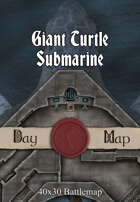 40x30 Battlemap - Giant Turtle Submarine