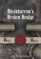 40x30 Battlemap - Bleakbarrow’s Broken Bridge
