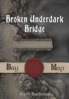 40x30 Battlemap - Broken Underdark Bridge