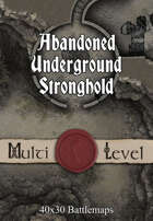 40x30 Multi-Level Battlemap - Abandoned Underground Stronghold