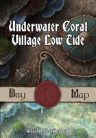 40x30 Battlemap - Underwater Coral Village Low Tide