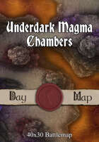 40x30 Battlemap - Underdark Magma Chambers
