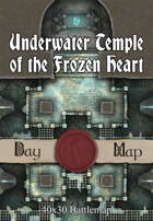 40x30 Battlemap - Underwater Temple of the Frozen Heart