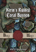 40x30 Battlemap - Kirin’s Ruined Coral Bastion
