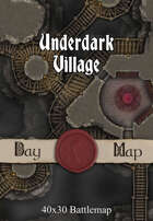 40x30 Battlemap - Underdark Village