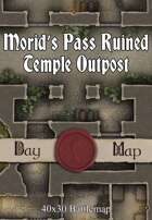 40x30 Battlemap - Morid’s Pass Ruined Temple Outpost
