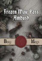 40x30 Battlemap - Frozen Maw Pass Ambush