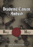 40x30 Battlemap - Deadwind Canyon Ambush