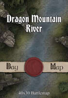 40x30 Battlemap - Dragon Mountain River