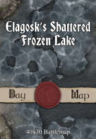 40x30 Battlemap - Elagosk’s Shattered Frozen Lake