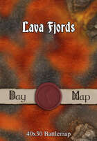 40x30 Battlemap - Lava Fjords