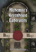 40x30 Battlemap - Alchemist’s Greenhouse Laboratory