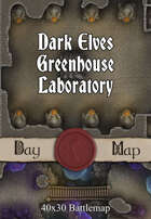 40x30 Battlemap - Dark Elves Greenhouse Laboratory