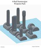 Alternative weapons for the 4-Rad sturmwagen 3D .STL files