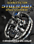 Sci-fi Stock Art Space Station #1