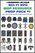 Sci-fi RPG Map Prop Pack #1