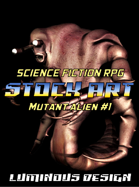 Sci-Fi Stock Art Mutant Alien #1