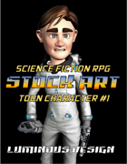 Sci-Fi Stock Art Toon Character #1