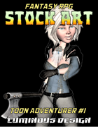 Fantasy RPG Stock Art Toon Character #1